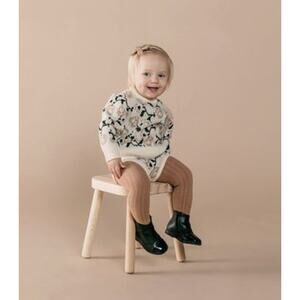 Rylee & Cru Girls Vintage Rose Knit Pullover Sweater- 18-24 Months